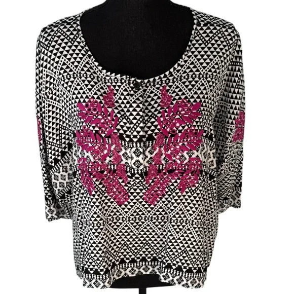 MAEVE Anthropologie Southwestern-Inspired Top, Size Small - Picture 8 of 8